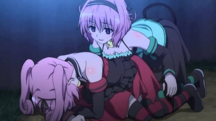 Toloveる　ナナ&モモ　しっぽの触り合い