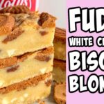 White Chocolate Biscoff Blondies! Recipe tutorial #Shorts