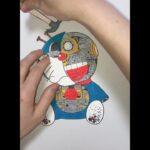 壊れたネコ型ロボットを修理する。#shorts #paperdoll #ドラえもん