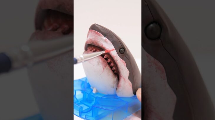Painting a JAWS Plastic model ジョーズ プラモデル #Shorts