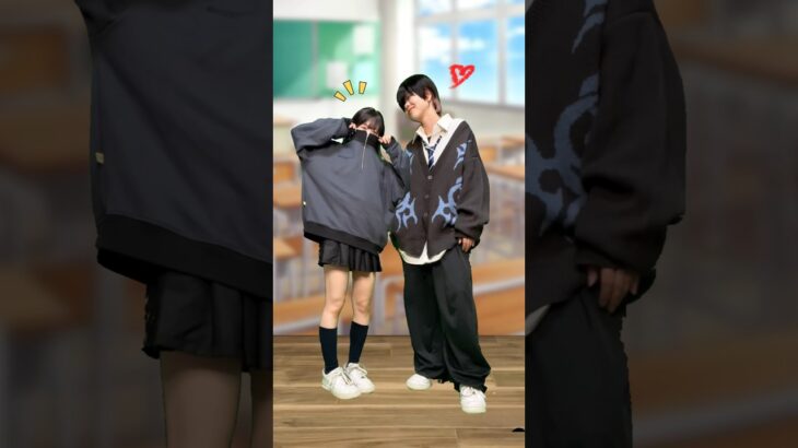 【低身長コーデ】カイウミの制服アレンジ紹介 (1人2役)